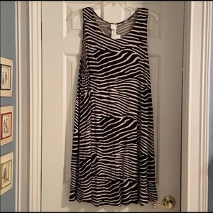 H&M Zebra Print A-Line Dress